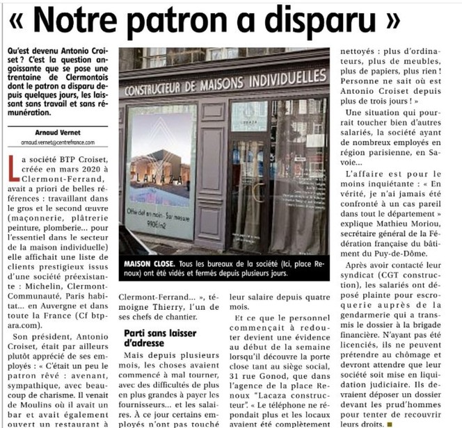 Article la ùontagne croiset 10- 2021